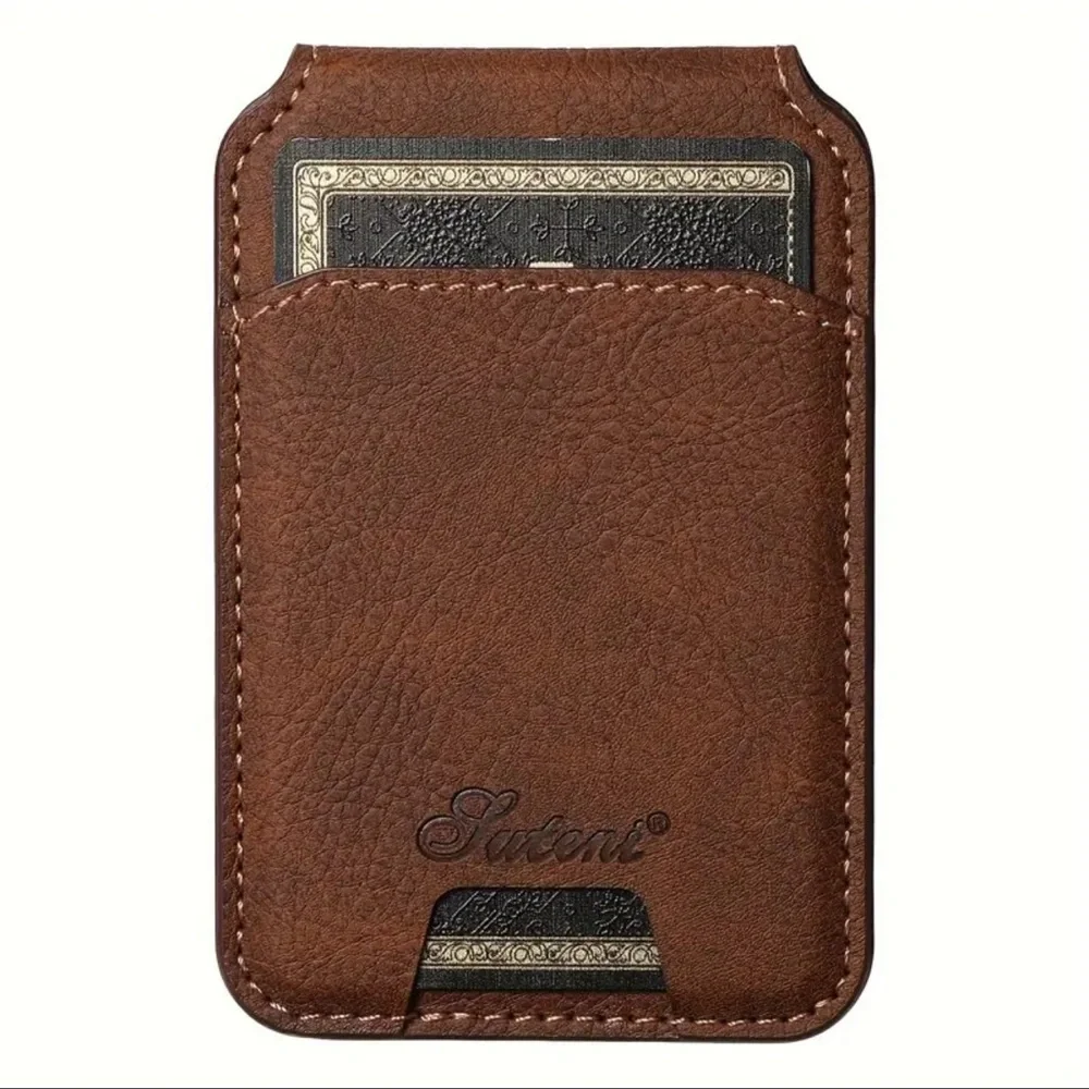 Sleek Wallet with Card Holder, Magnetic Closure,and Wireless Charging Capability